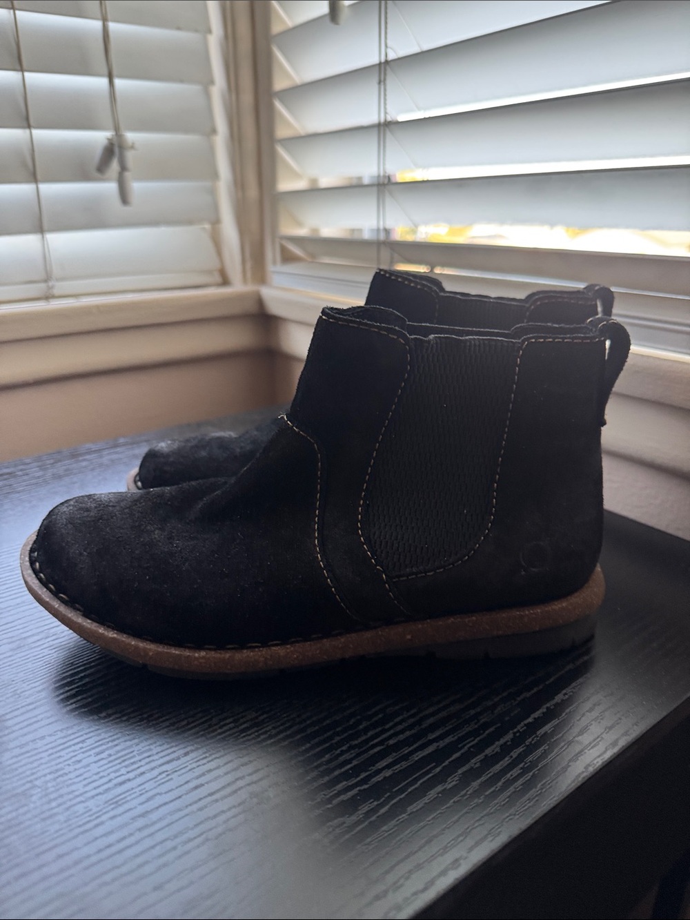 Women Black Suede Chelsea Boots - Comfortable Everyday Style